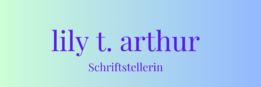 Das ist ein Logo mit Namen und dem Begriff Schriftstellerin